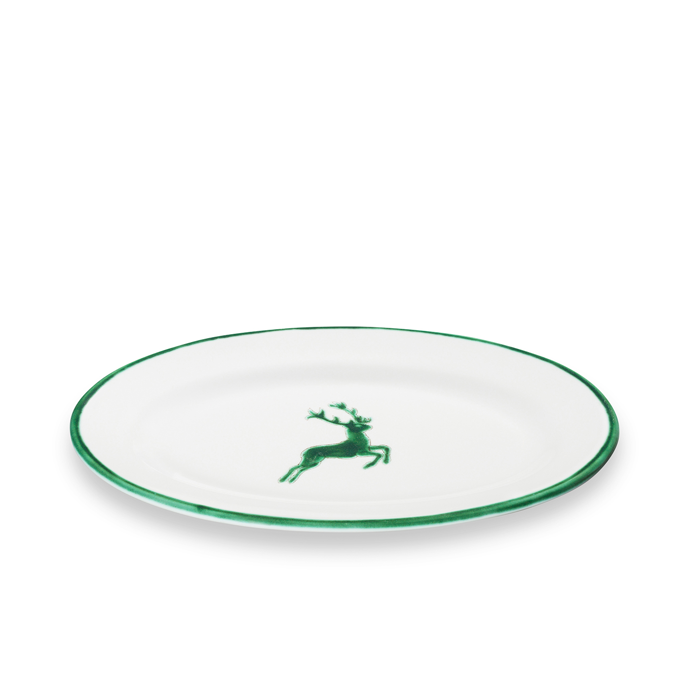 Platte oval mit Fahne