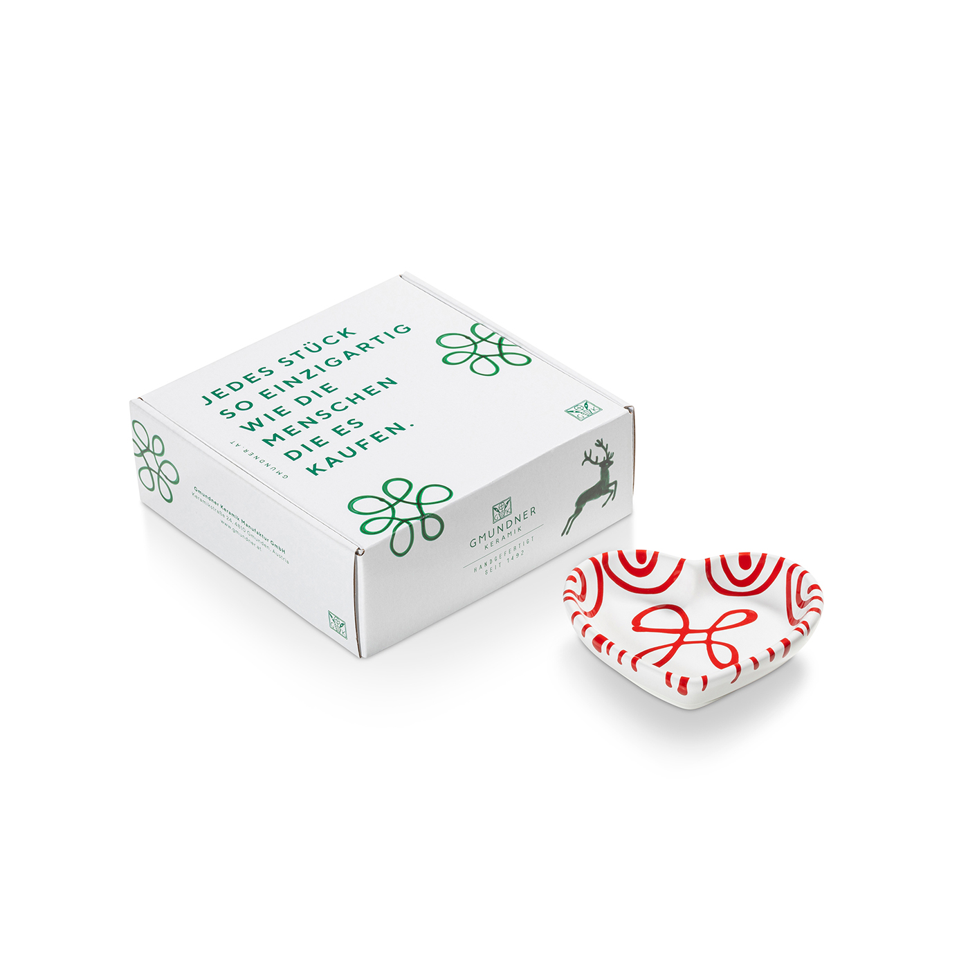 Herzschale im Geschenkkarton