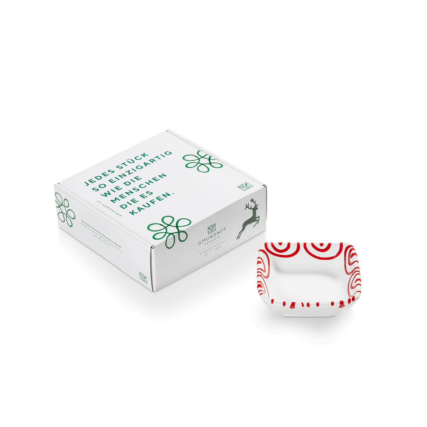 Schälchen quadratisch im Geschenkkarton